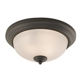 Cornerstone Lighting 7053FM/10 Thomas Lighting Flush Mount, 13W X 13D X 4H, Oil-Rubbed Bronze