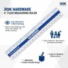 Rok Hardware Measuring Plastic Flexi 6" Easy Read 15 cm