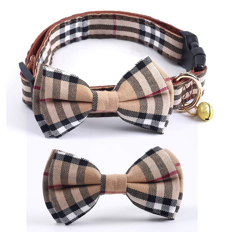 SuperBuddy Dog Collar, Adjustable Dog Collar with Bowtie, Pet Collar