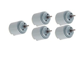 Motor Micro DC Lagogia de 3-6V 5000RPM, 140 Mini Motor Eléctrico con Eje Redondo para Modelos de Aviones RC, Barcos, Juguetes DIY, Pasatiempo - (5 PIEZAS)