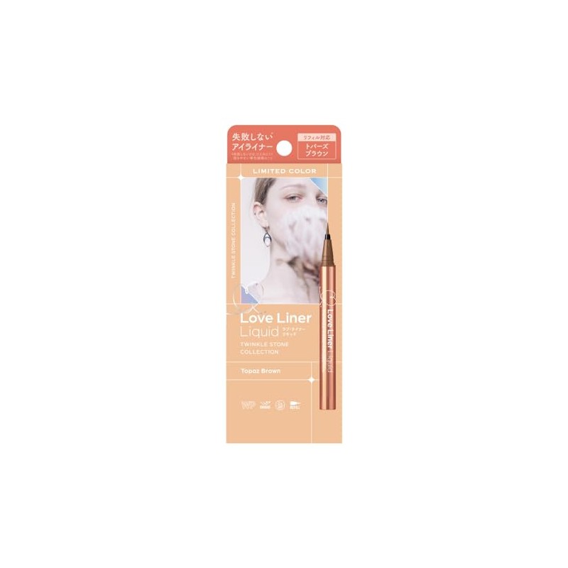 LoveLiner Love Liner Liquid Eyeliner R4 Twinkle Stone Collection (Topaz-Brown,