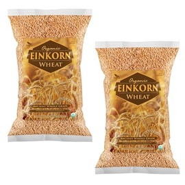 Einkorn Wheat - 100% Certified Organic Einkorn Whole Wheat Grain by PowerGrow System - Use for Sourdough Baking, Milling Flour, Cereal, Salads, Pasta etc. (Einkorn Wheat (10 Pounds))