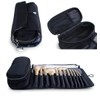 E-isata Makeup Brush Holder Storage Bag Cosmetic Case Multifunctional, 12