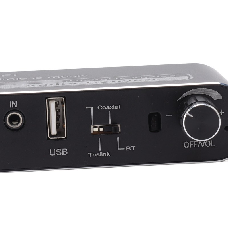 Digital to Analog Converter Coaxial to Analog Adapter Bluetooth 5.1