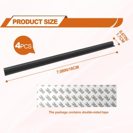 4PCS Car Concealed Wire Cover - PVC Auto Split Sleeving Wire Cord Organizer - Adhesive Cable Hidden Protector for USB, Audio and Video Line