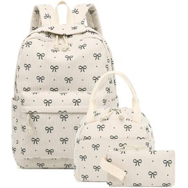 CAMTOP Backpack for School Kids Cute Backpacks for Girls Elementary Lighweight Bookbag with Lunch Box Pencil Case 3 in 1