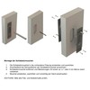 Beschläge Hamburg Art Deco SM 216-820 MPC Sliding Door Fitting