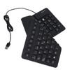 Keyboard 108 Key Spanish USB Wired Portable Foldable Quiet Waterproof