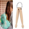 Ejoyous Wooden Drumsticks, Percussion Key Ring, Mini Wooden Keyring Drum,