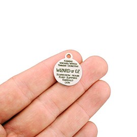 Bohemian Findings Wizard of Oz Stainless Steel Charms - Word Collage Charms - Exclusive Line - Quantity Options - BFS1467