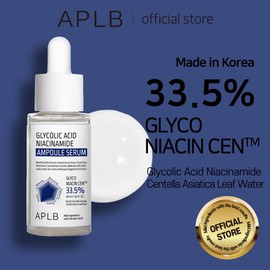 APLB Glycolic Acid Niacinamide Ampoule Serum | GLYCO NIACIN CEN™ 33.5% 1.35 FL.OZ/Korean Skincare, Replenishing moisture, Exfoliant, Revitalize for gentle and improve skin texture