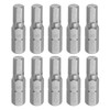 HARFINGTON 10pcs Hex Bits 1/4" Hex Shank H5 Head Magnetic