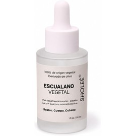 Escualano Vegetal 100% Puro Derivado de Oliva – Aceite Facial, Corporal y Capilar – Ligero, Sedoso y Nutritivo – Ayuda a Conservar la Hidratación, Suavizar y Controlar el Frizz – 30 ml