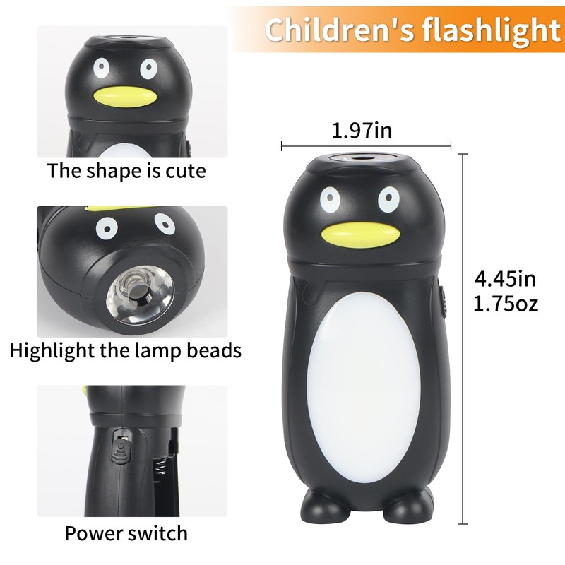 Hilngav 4 Pack Small Mini LED Flashlight for Kids -