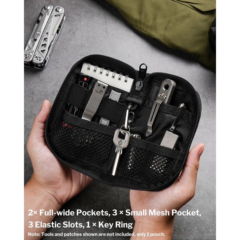 VIPERADE VE10 Small EDC Pocket Pouch, EDC Organizer Pouch for