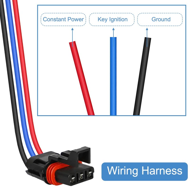 DKARDU Pulse Power Plug Pigtail Connector for Polaris Ranger XP