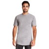Next Level Men's Cotton Long Body Crew 2XL HEATHER GRAY