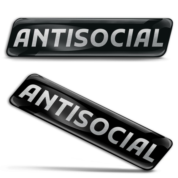 Biomar Labs 2 x 3D Gel Silikon Lustig Aufkleber Stoßstange