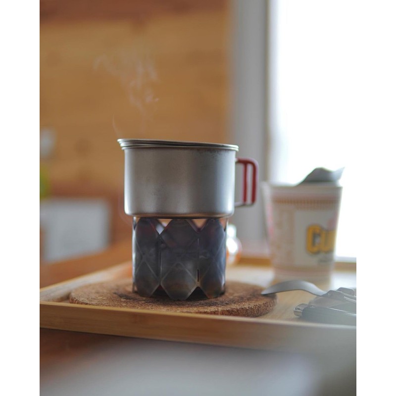 MiliCamp X Type Titanium Mesh Stove, Large Trivet, Windshield, Solo