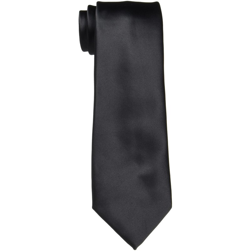 Konaka AM-FOMAL-1 Necktie, Washable Necktie, Silver/Black Set, One Size Fits