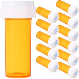 Healvian Botella De Píldoras Pequeña Transparente De 30Ml Con Tapa Multifunción Portátil Para Organizador De Medicamentos De Viaje Y Accesorio De Emergencia