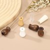 sourcing map 24Pcs Cord Knobs, Wood Cord Tassel Drops Pull