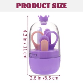 FOMIYES 1set Nail Clippers Set Grooming Trimmer Tweezers for Boy Girl Nail Storage Box Travel