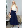Yincro Womens Maxi Skirt Casual Flowy Elastic High Waist Long