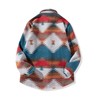 FindThy Men’s Vintage Y2K Aztec Jacket Button Up Long Sleeve
