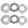 sourcing map 4 Set 51101 Thrust Ball Bearings 12mm x
