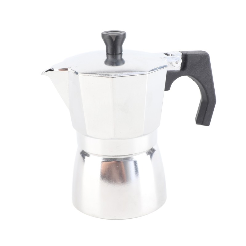 Stovetop Coffee Maker Coffee Boiler Pot Aluminum Octagonal Shape for