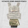 Tactical Drop Down Pouch, Organiser Front Pocket for Airsoft Vest