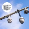 Universal Vertical Pole Mount for Security Camera 2Pcs,maxant Stainless Steel