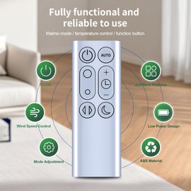 CLVIZCXOM New Fan Remote Control Replacement Fit for Dyson Air Purifier DP01 DP03 TP02 TP03 Fan Remote Control