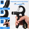 2PCS Grip Strength Trainer with 22-220Lbs (10-100kg) Adjustable Resistance, Hand
