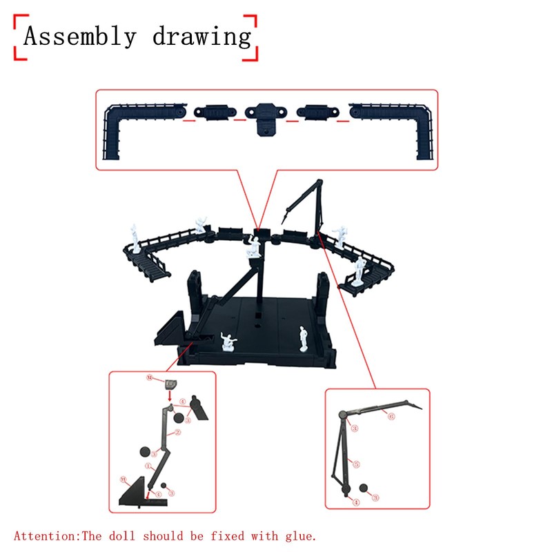 Yarastafu Action Character Model Display Shelves, Display Stands,Suitable For EW/MG/HG/RG