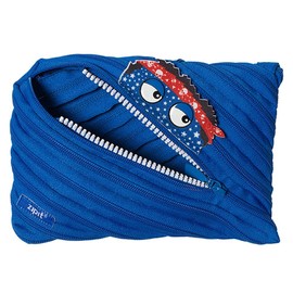ZIPIT Talking Monstar Jumbo Pencil Case, Blue