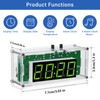 MiOYOOW TJ-56-428 4-Digit Digital DIY Clock Kits with Acrylic Shell,