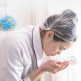 Funny Disposable Hair Cap 100-Pack for Shower and Dyeing Clear Hair Cap 100 Count 4ea
