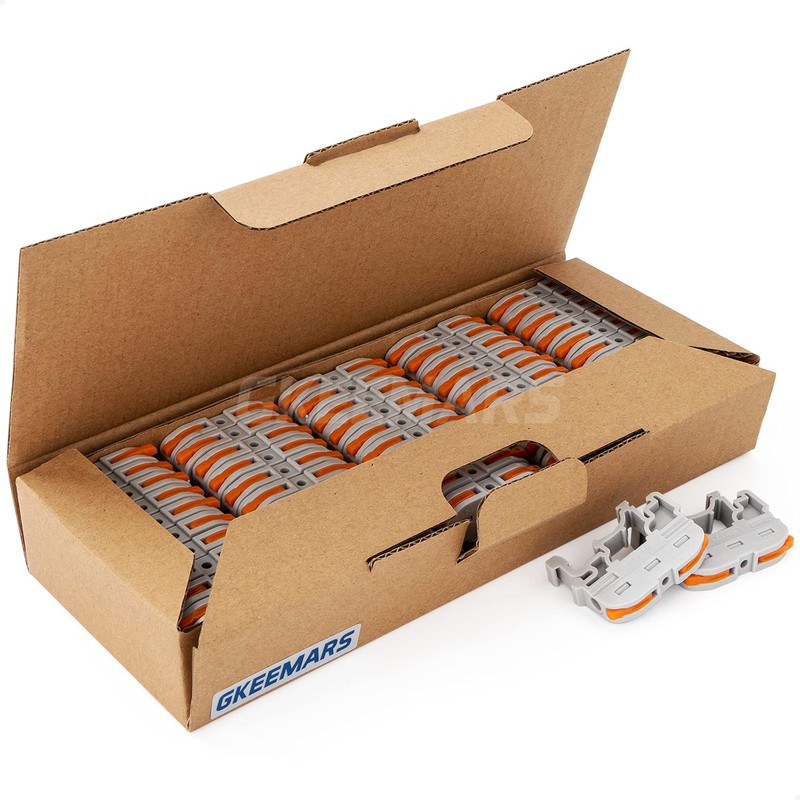 GKEEMARS DIN Terminal Blocks, Universal Wiring Connector Lever Wire Connectors