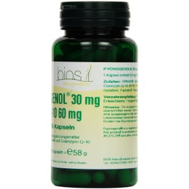 Bios Pycnogenol 30 mg with Q-10 60 mg 100 Capsules 1 Pack (1 x 58 g)