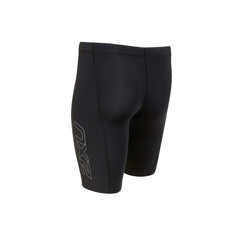 2XU TR2 MA3851b Men's Compression Shorts, BLK/SIL