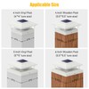 APONUO Solar Post Lights Outdoor, 2 Lighting Modes 16 LEDs