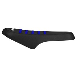 Enjoy Mfg Seat Cover Compatible Fit for Ridstar Q20 E Bike #477 (All Black with Blue Ribs)