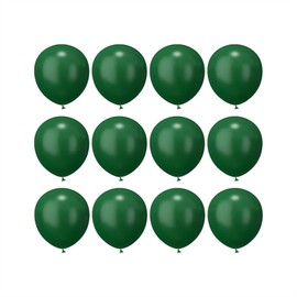 12 inch Dark Green Latex Balloons, 60 pcs Thick Dark Green Balloons for Party Decorations (12inch Dark green)