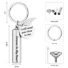 apott Pet Ash Holder Memorial Keychain Urns Keyring with Filling