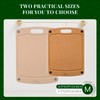 Kikcoin Wood Cutting Board, Cutting Boards for Kitchen Dishwasher Safe