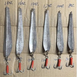 Enfishing Saltwater Cod Jig  style cod jigs Fishing Lure Bait  8oz to18oz - Select - 12 oz - 1 Pc