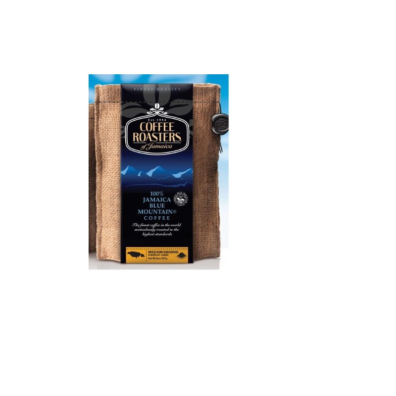Jamaica Blue Mountain Coffee , Certified 100% Pure, Roasted Ground