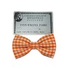 EmilyRose Couture Gingham Hair Bows (Small Headband, Orange)